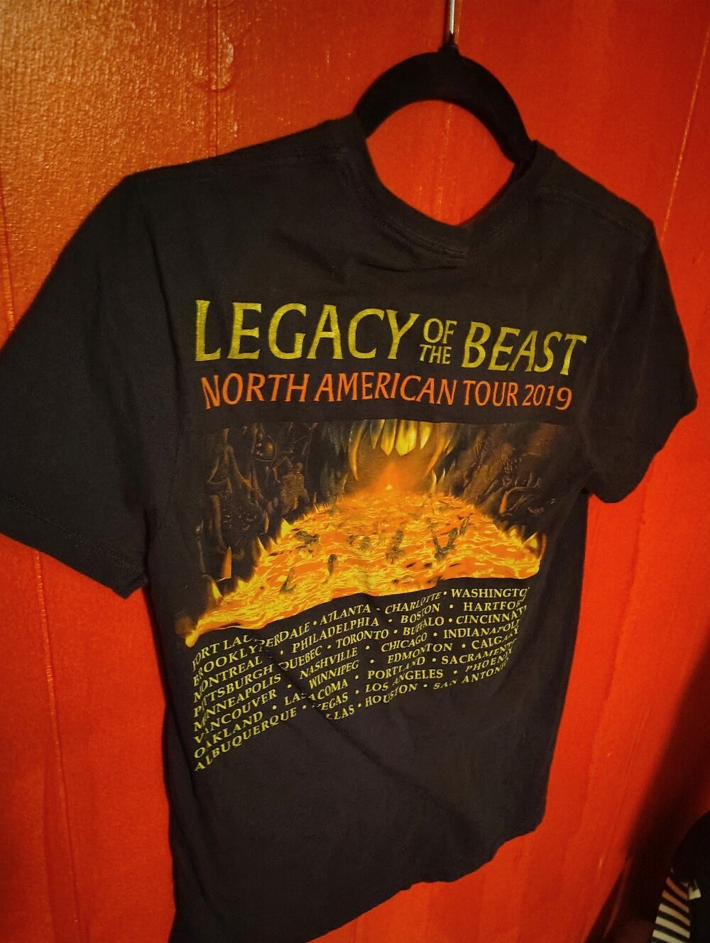 Iron Maiden "Legacy Of The Beast" 2019 Tour Shirt. - Picture 2 of 3